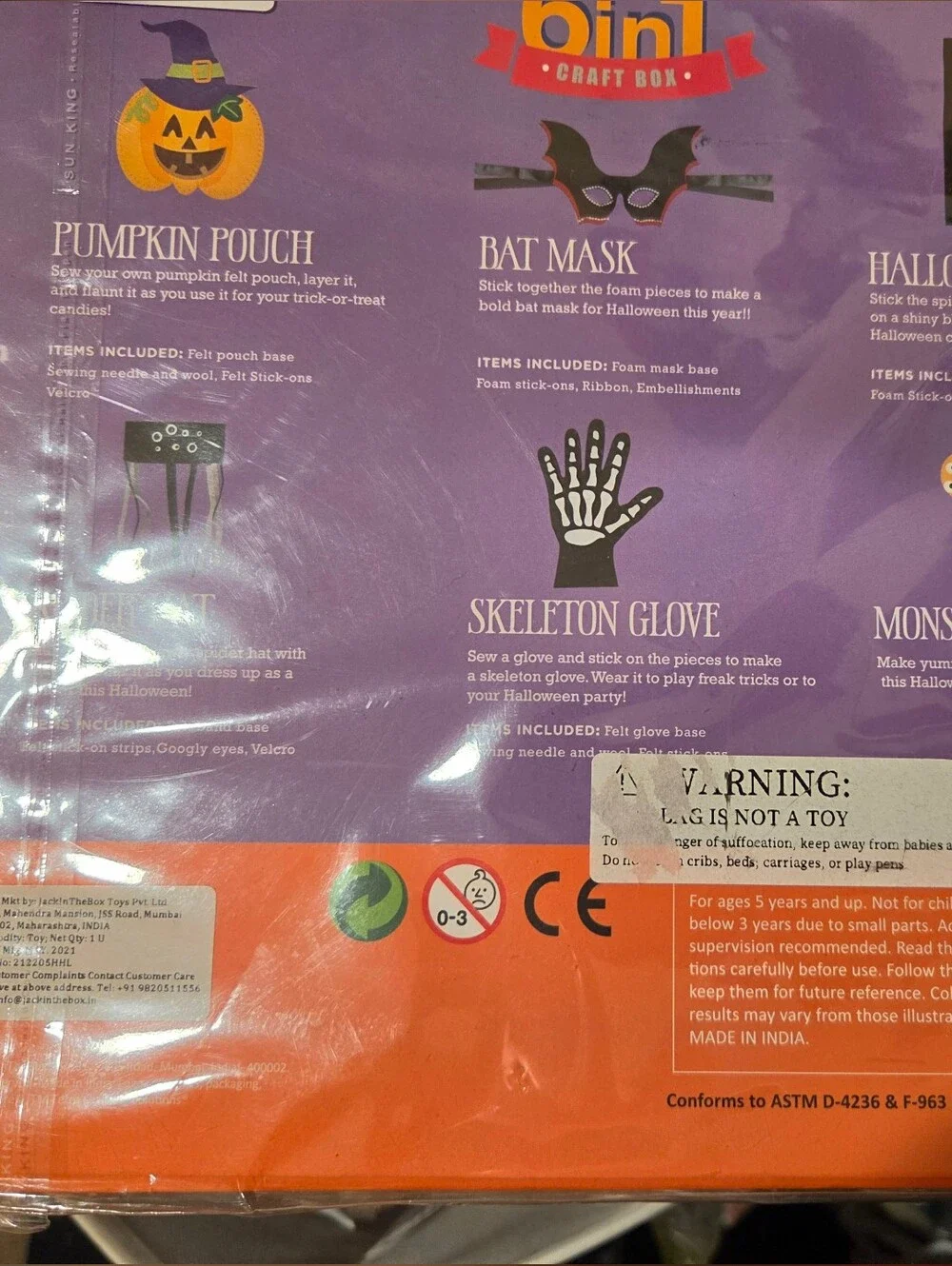 Six and one craft box halloween d I y